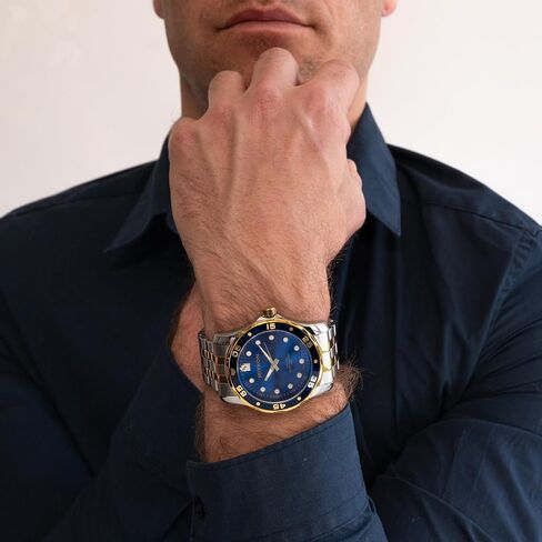 Miykon Dive Watches for Men | Casual Sports Analog Watch Men with Ion Polished Stainless Steel Bracelet | Luminous Hands, Scratch Resistant Glass, Japanese Quartz, 100ft Water Resistant in Saudi Arabia