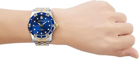 Miykon Dive Watches for Men | Casual Sports Analog Watch Men with Ion Polished Stainless Steel Bracelet | Luminous Hands, Scratch Resistant Glass, Japanese Quartz, 100ft Water Resistant in Saudi Arabia