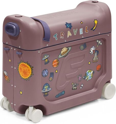 JetKids by Stokke BedBox, Blue Sky - Kid's Ride-On Suitcase & In-Flight Bed - Help Your Child Relax & Sleep on the Plane - Approved by Many Airlines - Best for Ages 3-7 in Kuwait