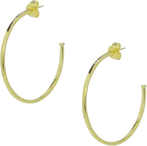 Sheila Fajl Perfect Hoop Earrings in Polished Gold Plated in Saudi Arabia