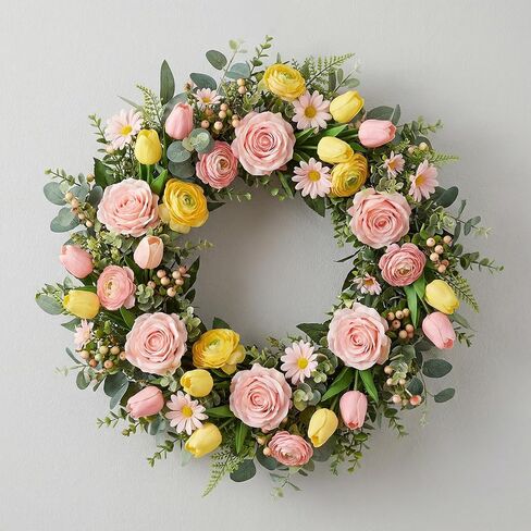 SOUJAP 40 PCS 10 Inch Metal Wreath Frame Ring, Round Green Wire Floral Wreath Form for Party, DIY Crafts, Home Decoration in Kuwait