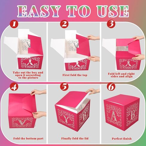 AmazingSpark 4 Pcs Mexican Baby Shower Party Decorations Mexican Papel Picado Baby Boxes with Letters Fiesta Taco Bout Blocks Boxes Decor for Gender Reveal Birthday Fiesta Photo Props in Kuwait