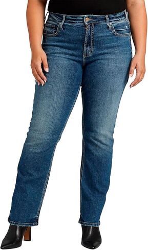 Silver Jeans Co. Women's Plus Size Avery High Rise Slim Bootcut Jeans in Kuwait