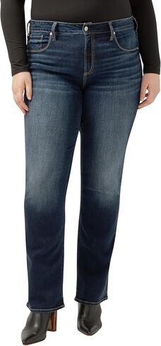 Silver Jeans Co. Women's Plus Size Avery High Rise Slim Bootcut Jeans in Kuwait
