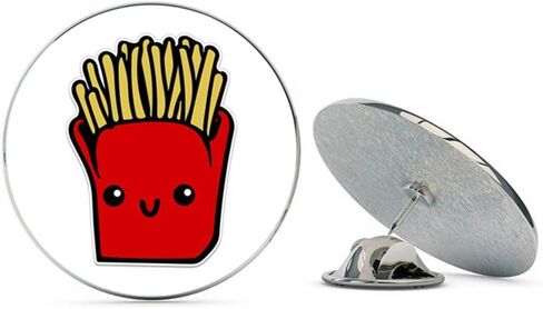 Cute French Fries Metal 0.75" Lapel Hat Pin Tie Tack Pinback in Saudi Arabia