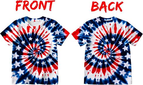 DMPROD Women's Tie Dye Shirt Short Sleeve Hippies Senior Casual Summer Tees T Shirts for Women in Saudi Arabia