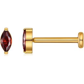 1 Pair Cartilage Earrings for Tragus Conch Helix Flat Labret 18G 8mm in Saudi Arabia
