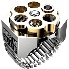 Men's Handmade Silver Bullet Ring, Two-color Punk Gun Ring - Size 7-11 (Size 8) in Saudi Arabia