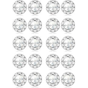 10 Pairs Rhinestone Earrings Crystal Halo Stud Earrings for Dance Competitions Stage Opera Performance Wedding Party Bridal Earrings for Women 10 15 18 20mm in Saudi Arabia