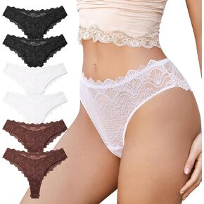 Sexy Underwear for Women Low Rise Lace Panties Seamless Bikini Panties Cheeky Hispter Underwear for Womans Pack in Saudi Arabia