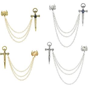 Ipotkitt Sorority Gothic Chain Tassels Brooches Breast Cancer Cat Fishing Enamel Pins Bird Lapel Pins for Dress Clothes Backpacks Hats Jeans Ties Decor in Saudi Arabia