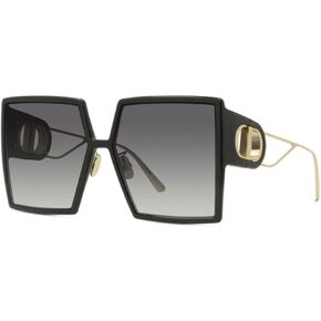 DIOR Woman Sunglasses Black & Gold Frame, Smoke Lenses, 58MM in Saudi Arabia