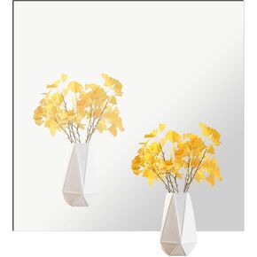 Frameless Square Wall Mirror, 19.68x19.68 Inch High Definition Self-Adhesive Stick On Glass Mirror Block, Wall Mounted Decor Mirror for Bedroom Living Room Gym Dorm Bathroom, 1 Pack in Saudi Arabia