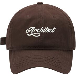 Mens Baseball Caps Architect Embroidered Washed Cotton Adjustable Outdoor Dad Hats for Men in Saudi Arabia