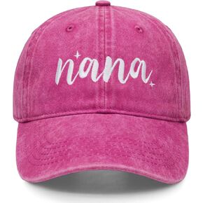 Nana Grandma Nonna Hat for Women - Adjustable Washed Baseball Caps - Perfect Grandma Gift for Everyday Wear in Saudi Arabia