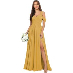 Off The Shoulder Bridesmaid Dresses Chiffon Sweetheart Ruched Long Formal Dress for Wedding Guest in Saudi Arabia