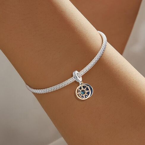 1Pc 925 Silver Fashionable Star Moon Series Charm Beads Charms Fit DIY Jewelry Matching And Daily Outfit Decoration Gift For Women Gifts For Mom Party Favors in Kuwait