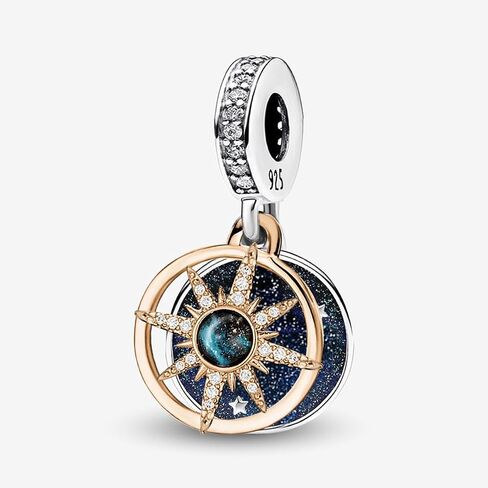 1Pc 925 Silver Fashionable Star Moon Series Charm Beads Charms Fit DIY Jewelry Matching And Daily Outfit Decoration Gift For Women Gifts For Mom Party Favors in Kuwait
