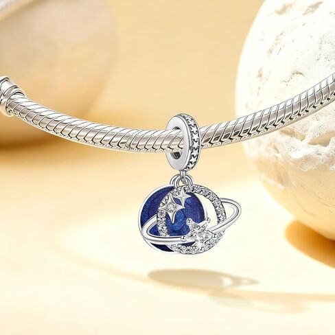 1Pc 925 Silver Fashionable Star Moon Series Charm Beads Charms Fit DIY Jewelry Matching And Daily Outfit Decoration Gift For Women Gifts For Mom Party Favors in Kuwait