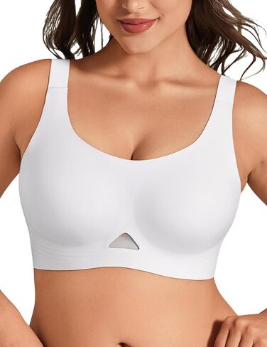 Jelly Bras for Women Wireless T Shirt Bra Push Up Padded Bralette Seamless Plus Size No Underwire Comfy Everyday in Saudi Arabia