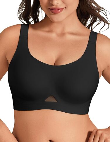 Jelly Bras for Women Wireless T Shirt Bra Push Up Padded Bralette Seamless Plus Size No Underwire Comfy Everyday in Saudi Arabia