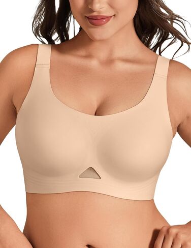 Jelly Bras for Women Wireless T Shirt Bra Push Up Padded Bralette Seamless Plus Size No Underwire Comfy Everyday in Saudi Arabia