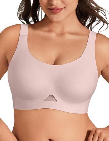 Jelly Bras for Women Wireless T Shirt Bra Push Up Padded Bralette Seamless Plus Size No Underwire Comfy Everyday in Saudi Arabia