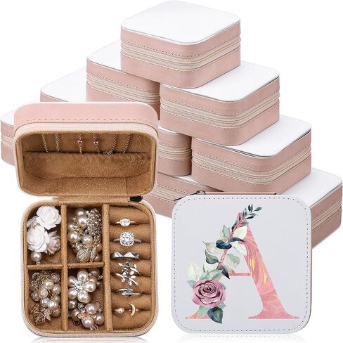 Kenning 12 PCS Sublimation Jewelry Box Portable Jewelry Case Bridk Birntmaid اقتراح هدايا صناديق هدايا صغيرة منظم مجوهر in Kuwait