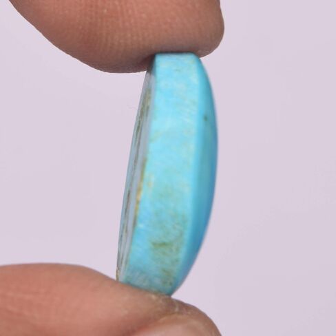 GEMHUB Egl Certified Blue Turquoise Stone 12.00 Ct, Oval Cabochon Turquoise Loose Gemstone in Kuwait