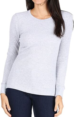 Pro Club Women's Long Sleeve Thermal Crew Neck Tee in Kuwait