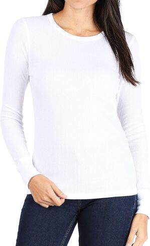 Pro Club Women's Long Sleeve Thermal Crew Neck Tee in Kuwait