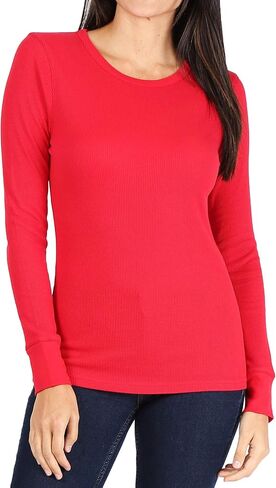 Pro Club Women's Long Sleeve Thermal Crew Neck Tee in Kuwait