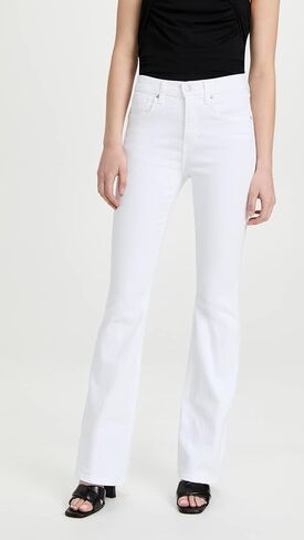 Veronica Beard Jean Women's Beverly Skinny Flare Jeans, White, 30 in Saudi Arabia