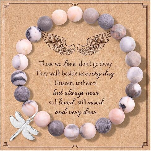 72ore Dragonfly Bracelet for Women Dragonfly Gifts Dragonfly Jewelry for Women Trendy Inspirational Gifts Bracelets for Women Healing Natural Stone Bracelets Jewelry Gifts in Saudi Arabia