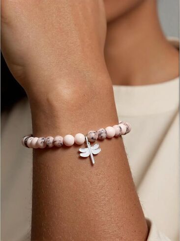 72ore Dragonfly Bracelet for Women Dragonfly Gifts Dragonfly Jewelry for Women Trendy Inspirational Gifts Bracelets for Women Healing Natural Stone Bracelets Jewelry Gifts in Saudi Arabia