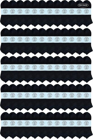Yacht & Smith Mens Wholesale Bulk No Show Ankle Socks, Cotton Sport Athletic Socks - Size 10-13 in Kuwait