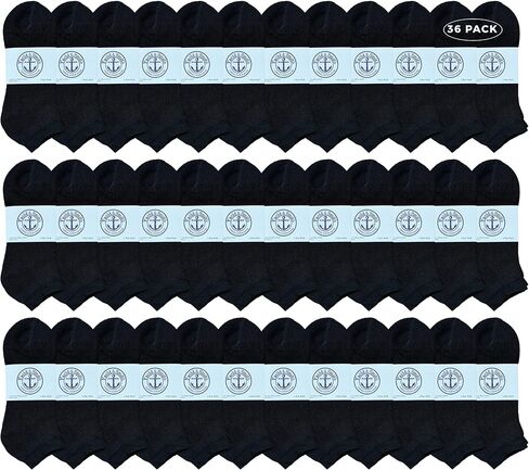 Yacht & Smith Mens Wholesale Bulk No Show Ankle Socks, Cotton Sport Athletic Socks - Size 10-13 in Kuwait