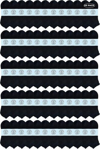 Yacht & Smith Mens Wholesale Bulk No Show Ankle Socks, Cotton Sport Athletic Socks - Size 10-13 in Kuwait