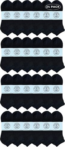 Yacht & Smith Mens Wholesale Bulk No Show Ankle Socks, Cotton Sport Athletic Socks - Size 10-13 in Kuwait