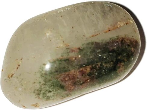 1pc Green Phantom Chlorite Quartz Crystal Extremely Rare Small 20-28mm Tumbled & Polished Natural Healing Gemstone Specimen from Brazil in Saudi Arabia