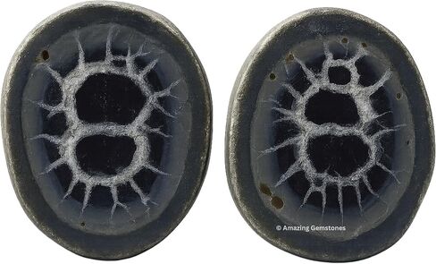 Amazing Gemstone Septarian Nodule Crystals and Healing Stones Mineral Specimen - Premium Semi Precious Gem Stones for Spiritual Growth - Healing Crystals Geode Clusters for Meditation in Kuwait