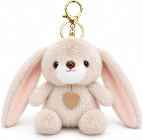 Cute Plush Keychain, Soft Plush Bag Charm, Kawaii Key Ring Pendant for Backpack Purse, Ideal Gift for Animal Lovers in Kuwait