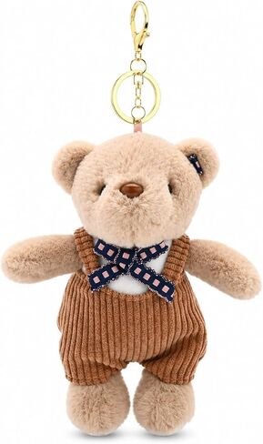 Cute Plush Keychain, Soft Plush Bag Charm, Kawaii Key Ring Pendant for Backpack Purse, Ideal Gift for Animal Lovers in Kuwait