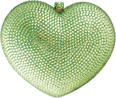 Women Heart-Shaped Rhinestone Evening Clutch Sparkling Romantic Handbag for Valentine's Day Wedding Banquet in Kuwait