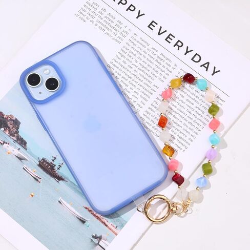 Cute Trendy Beaded Keychain Phonechain for Women,Chunky Acrylic Colorful Fashion Boho Summer Beach Accessories Gifts in Kuwait