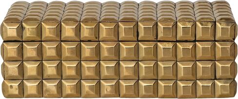 Bloomingville Reclaimed Wood and Brass Decorative Box, Gold in Saudi Arabia