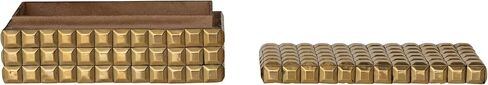 Bloomingville Reclaimed Wood and Brass Decorative Box, Gold in Saudi Arabia