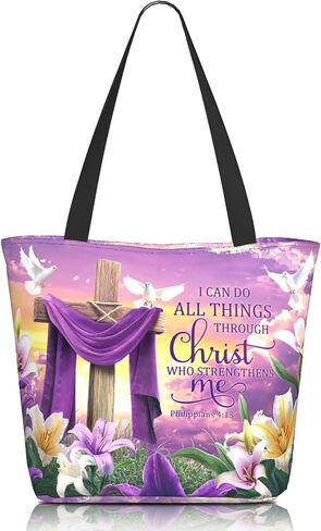 Bible Tote Bags for Women Christian Gifts Religious Church Shoulder Bag in Saudi Arabia