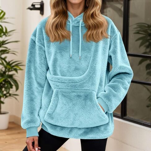 Oversized Hoodie With Dog Pouch Fleece Sharpa Pet Hoodies Carrier Large Pocket Hooded Sweatshirt For Puppy Dogs Holder in Kuwait