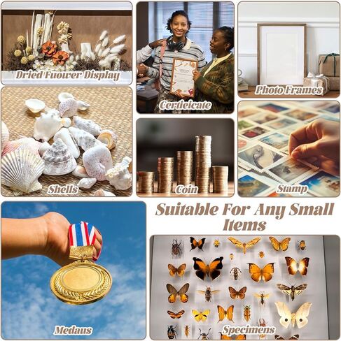 4PCS Shadow Box Frames, 8x10 inch Wood Deep Shadowbox, 3D Picture Frame Display Cases for Memorabilia Baby Items Wedding Memories Crafts Tickets and Photos(White) in Saudi Arabia